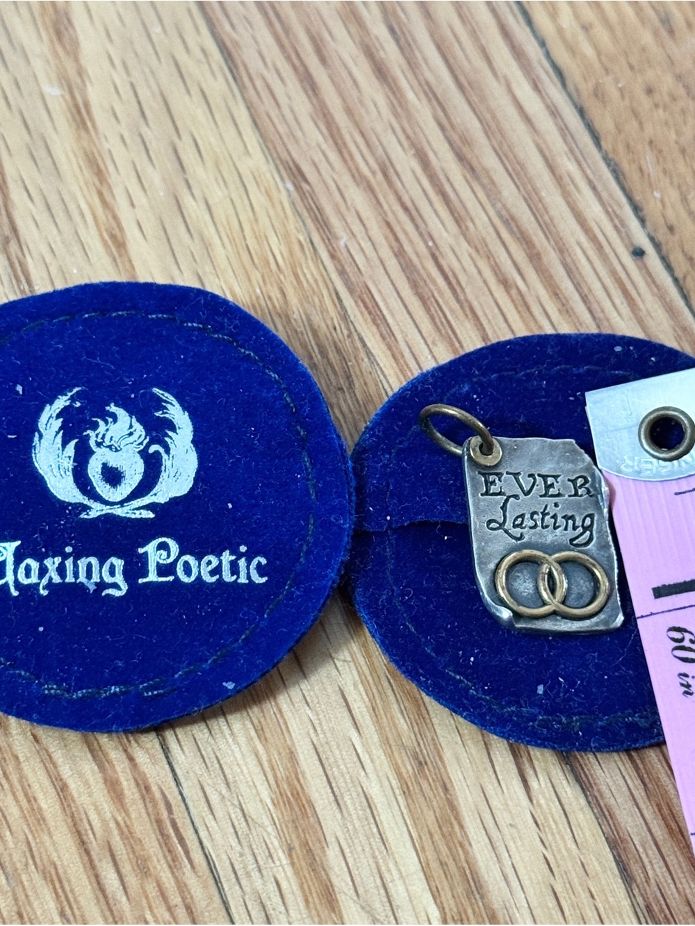 Waxing Poetic Silver .925 & Brass "Ever Lasting" Charm w/ Interlocking Rings